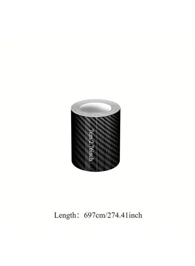 Carbon Fiber Car Tape 2 76inch X 274 41inch Waterproof Scratch Resistant Adhesive Film - Image 5
