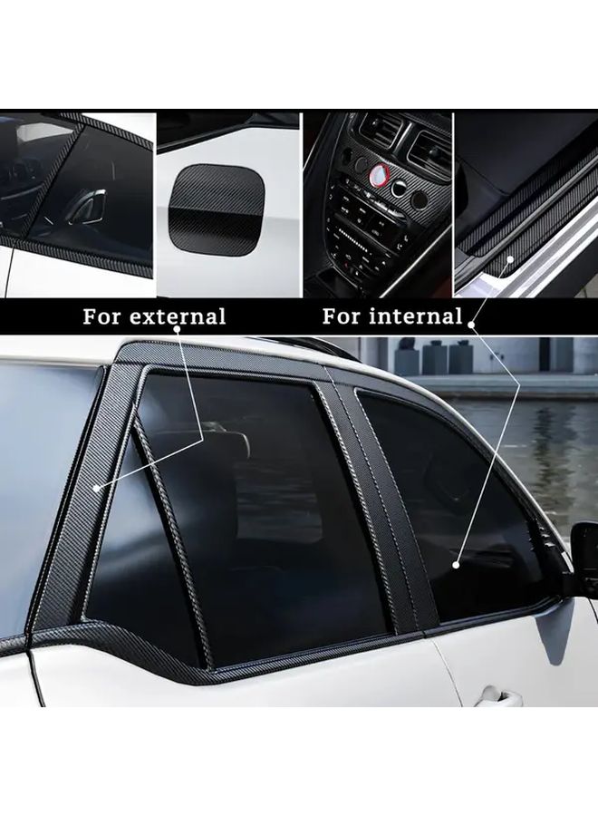 Carbon Fiber Car Tape 2 76inch X 274 41inch Waterproof Scratch Resistant Adhesive Film - Image 4