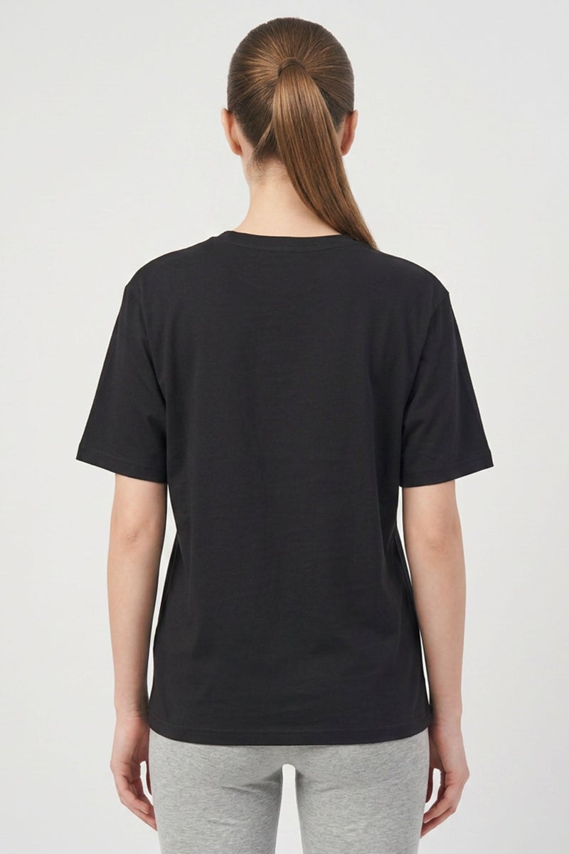 PUMA Women Relaxed Fit Short Sleeve Outdoor T-Shirt, Black - Image 4