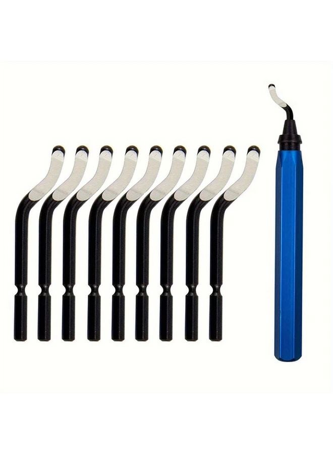 10pcs Deburring Tool With HSS Blades For Metal Aluminum Copper Plastic Pipe 3D Printing - Image 1