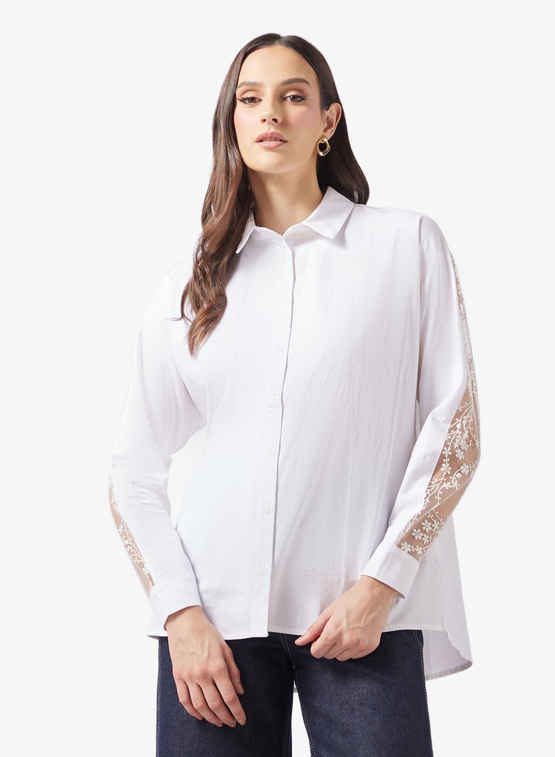 ايلا قميص بأزرار و دانتيل - Image 1