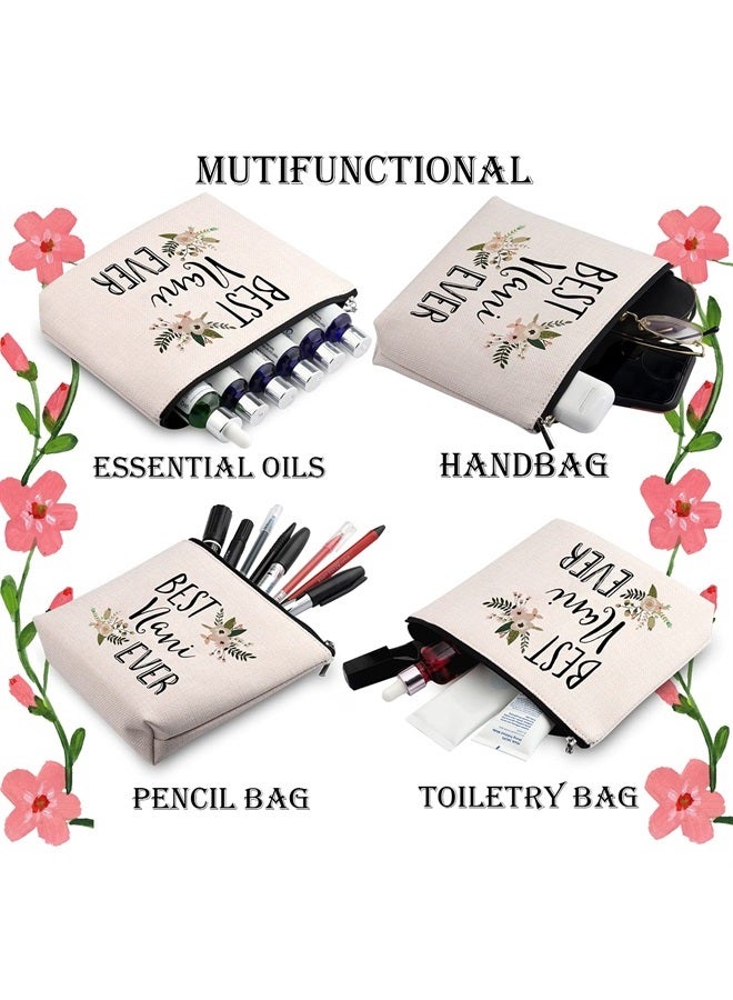WCGXKO Best Nani Ever Grandma Gift Nani Gift Zipper Makeup Bags Travel Waterproof Toiletry Bag Accessories (BEST Nani) - Image 4