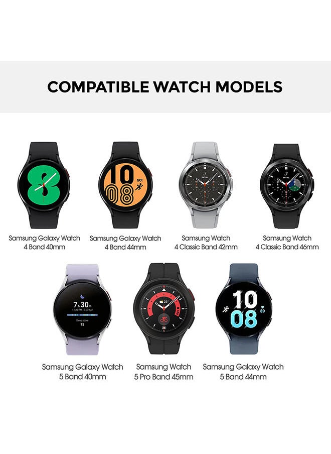 O Ozone Leather Magnetic Loop Strap For Samsung Galaxy Watch 7 6 5 4 FE 40mm 44mm 45mm/Galaxy Watch 6 4 Classic 43mm 47mm 42mm 46mm  Straps Women Men - Beige  - Image 2