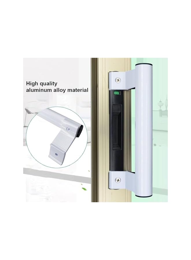 PROMASS Sliding Door Handle, 8" Aluminum Sliding Glass Door Pull, Sliding Patio Door Handles, Fits 6-5/8 in Mounting Holes, for Old or Damaged Door Pull, for Patio and Glass Doors, Replacement Door Handle - Image 4