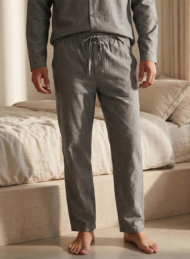 Splash FAV Textured Camp Collar Nightwear Set - Image 5