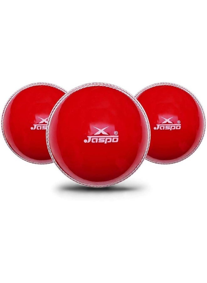 Jaspo Jaspo T-20 Cricket Ball Soft Cricket Training Ball  (Standard, Pack of 3, Red) - Image 1