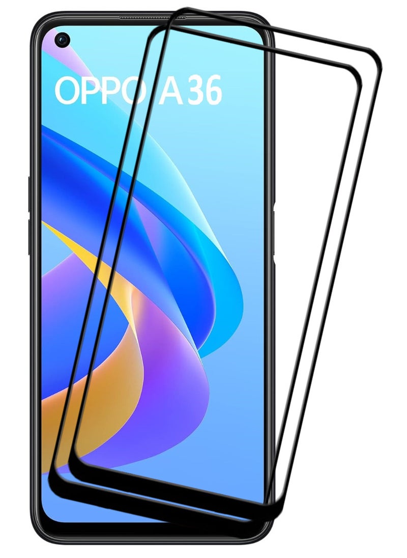 ACLIX 2 Pieces Antistatic ESD Dustproof Premium Quality High Definition Tempered Glass Screen Protector Designed For Oppo A36 - Image 1