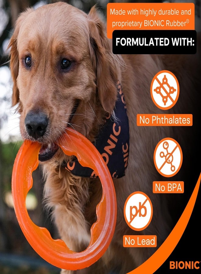 BIONIC Toss-N-Tug Turbo Dog Toy - High-Visibility Ultimate Three-in-One Dog Toy, Lightweight Design for Light Chewers - Image 3