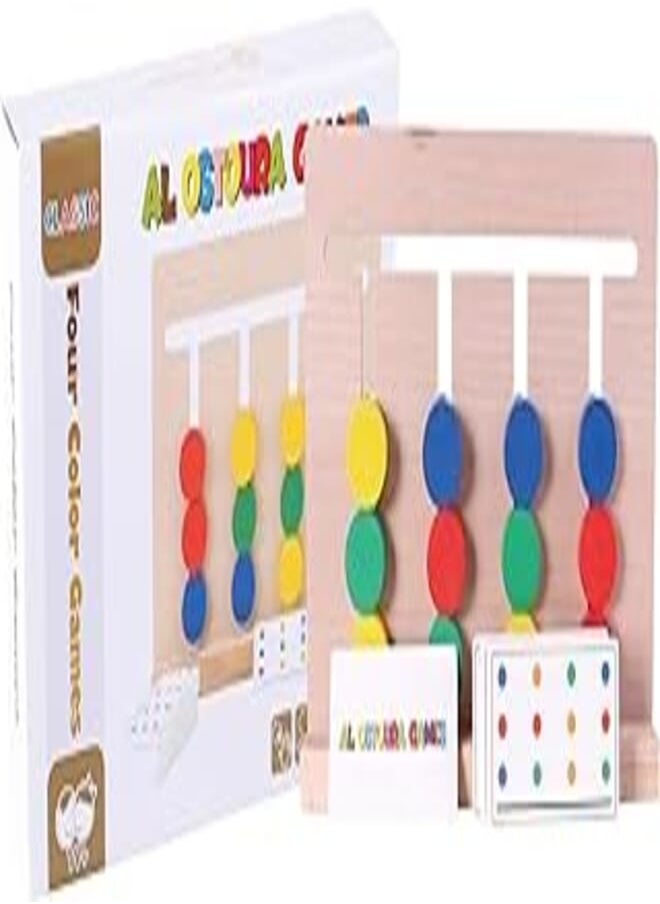al ostoura toys Al Ostoura Toys Four Color Games Educational Wooden Toy 