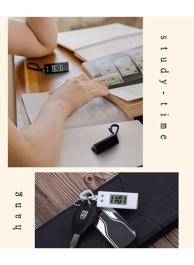 6 Keychain Pocket Watches - Mini Keychain Digital Watches, Suitable for Children, Students, Offices, Classrooms - Image 5