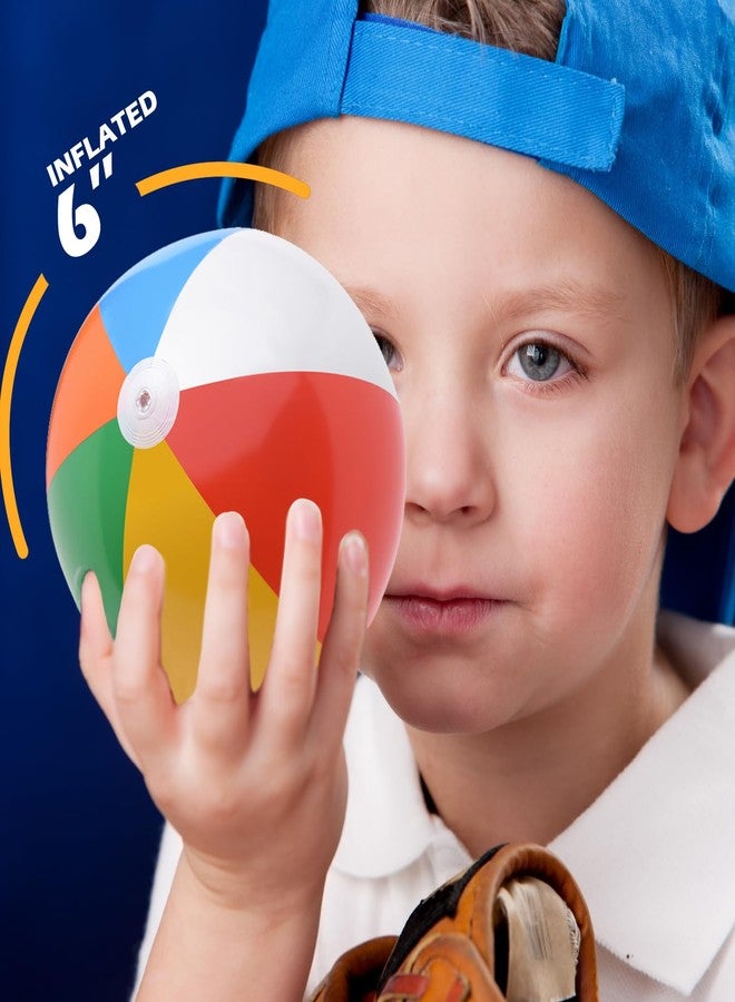 GiftExpress كرات شاطئية صغيرة ملونة من جيفت إكسبريس 25 قطعة - 6" كرات شاطئية قابلة للنفخ للأطفال لحفلات عيد الميلاد، هدايا الحفلات، ألعاب مائية للأطفال في الصيف، حفلات المسبح، جوائز الكرنفال، ألعاب للتوزيع. - Image 4