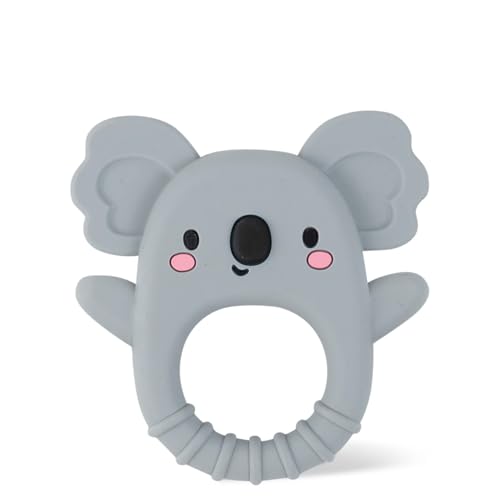 Tiger Tribe Silicone Teether Koala Soft BPAFree Teething Relief Sensory Toy for Infants Newborns 018 Months - Image 1