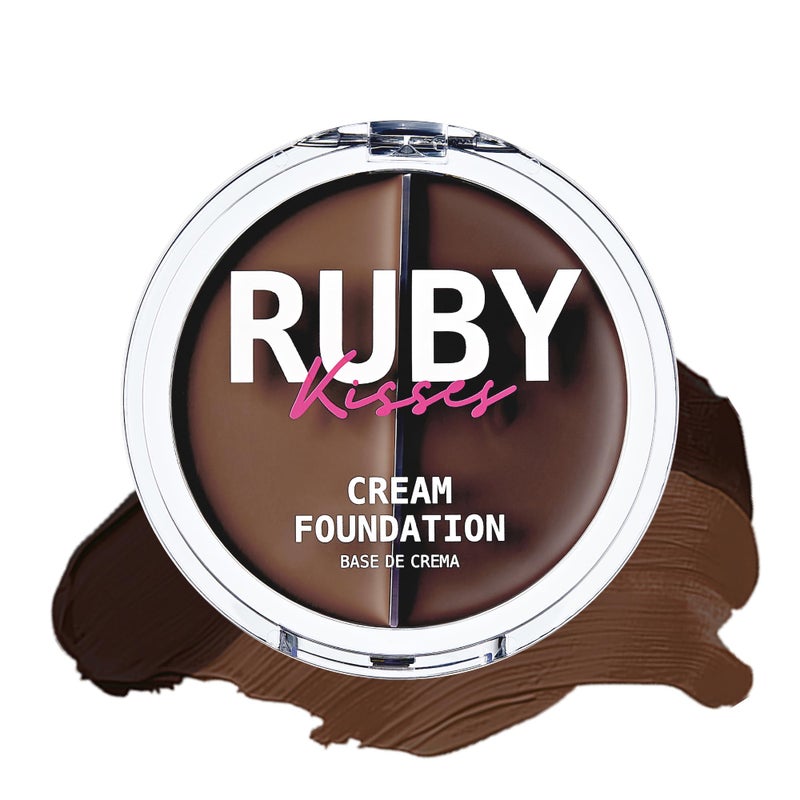 Ruby Kisses 3D Face Creator Cream Foundation  Concealer 12 Hours Long Lasting Medium to Full Coverage NonGreasy Ideal for Makeup  Contour Palette Level 16