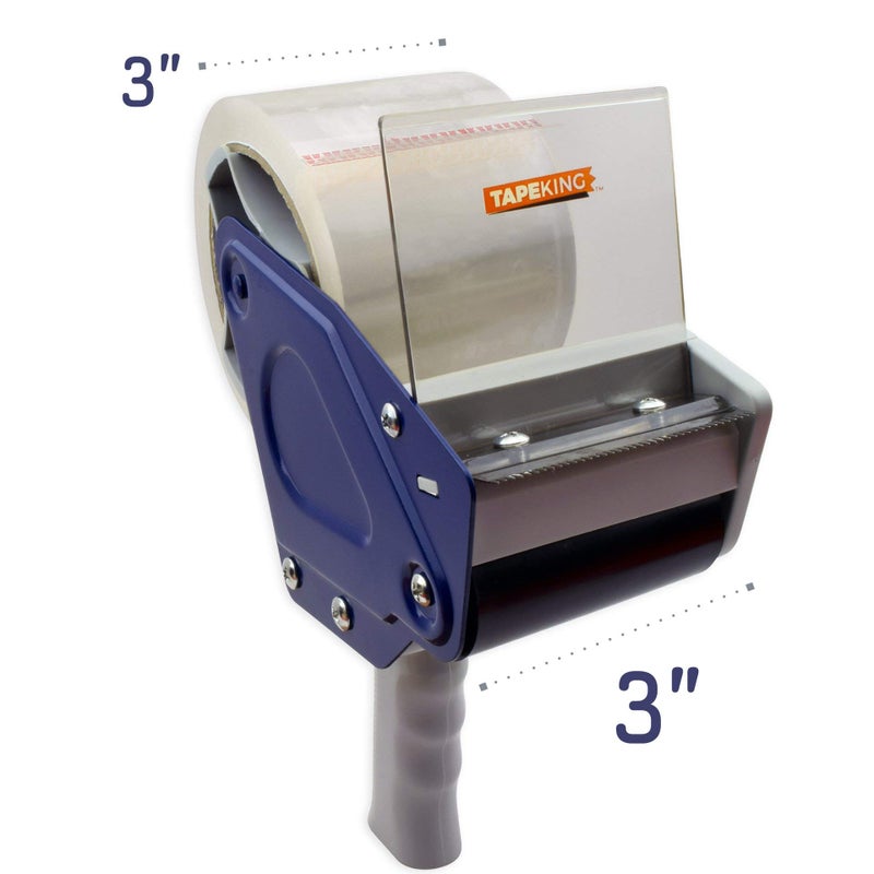 Tape King Packing Tape Dispenser Gun - Handheld Tape Gun with 1 Bonus Clear Packaging Tape (3 Inch Wide) - Shipping Tape for Sealing, Storing, and Moving Boxes, 1 Pack - Image 2