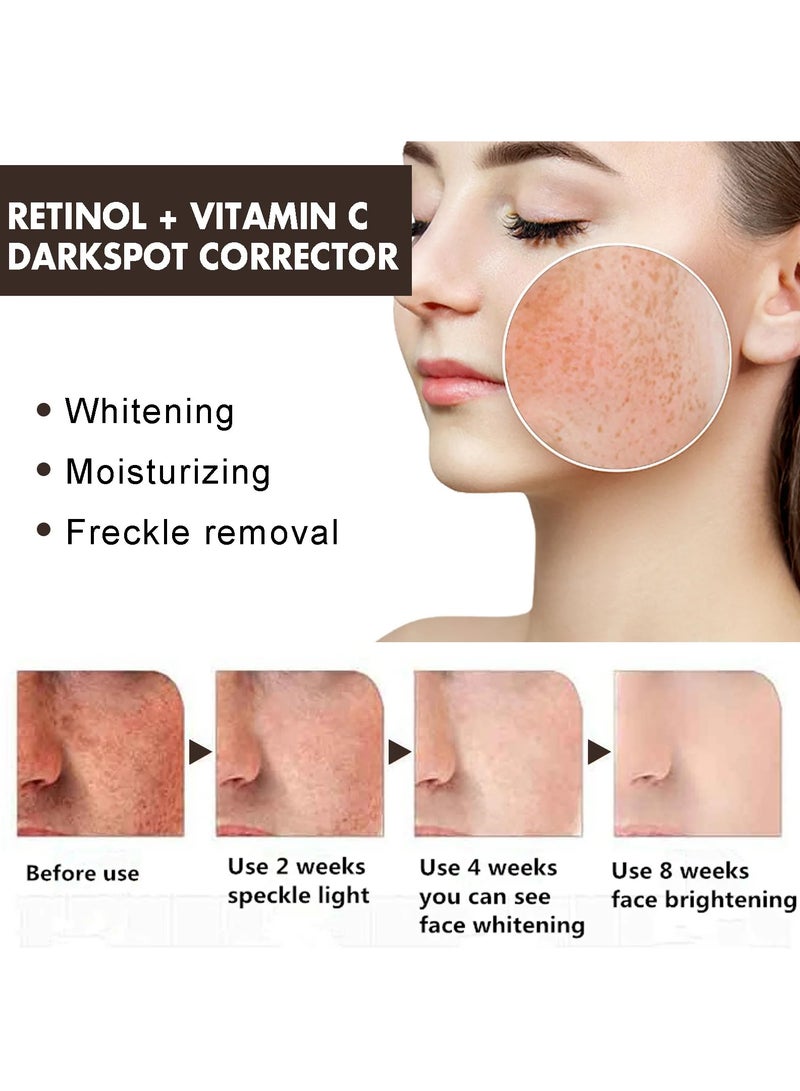 EELHOE 29ml Retinol + Vitamin C Dark Spot Corrector, High Moisturizing Face Firming Night Cream - Image 4