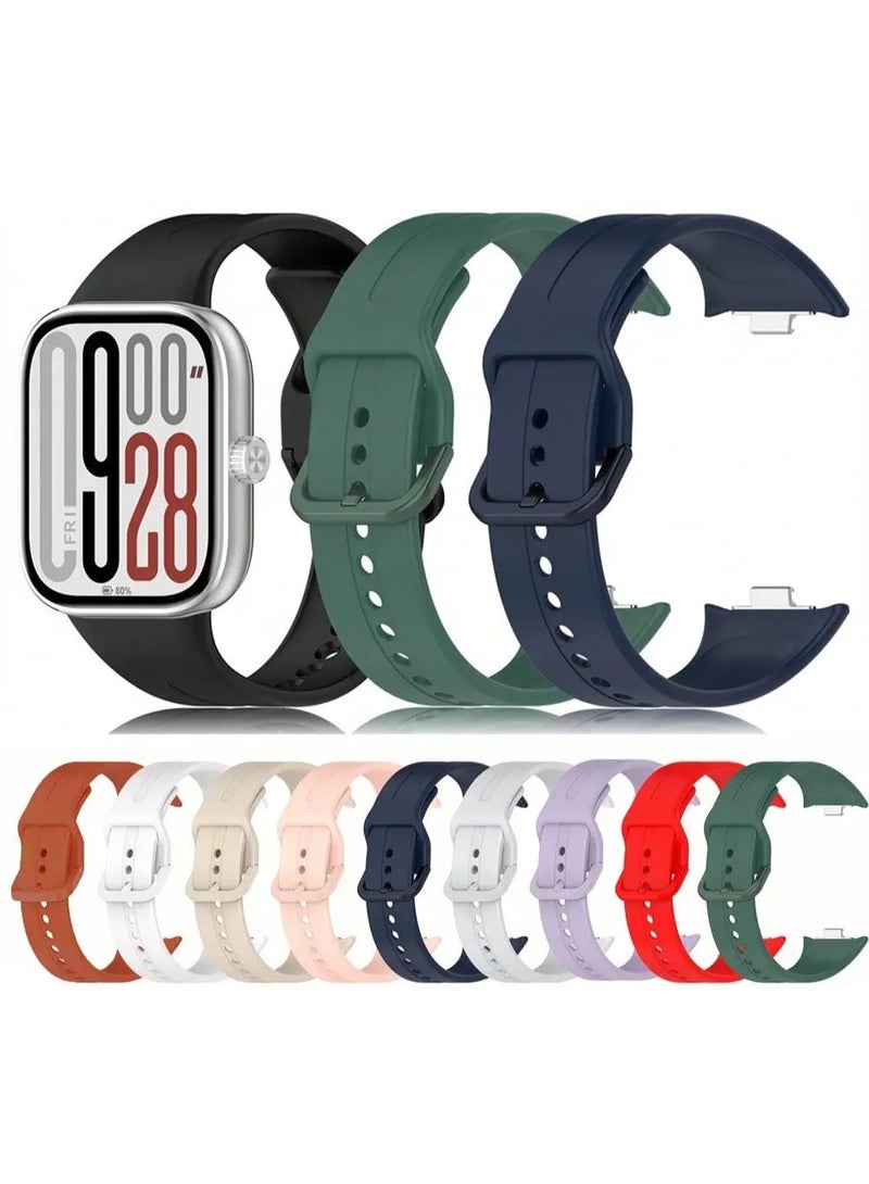 Silicone Strap For Redwatch 5 4 Smart Watch Strap For Xiaomi Mi Band 8/9 Pro - light gray - Image 2