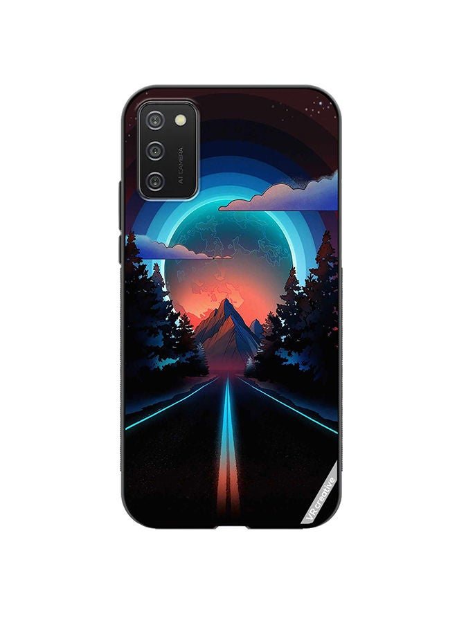 VR CREATIVE Protective Case Cover For Samsung Galaxy A03s Road To Paradise Design Multicolour - Image 1