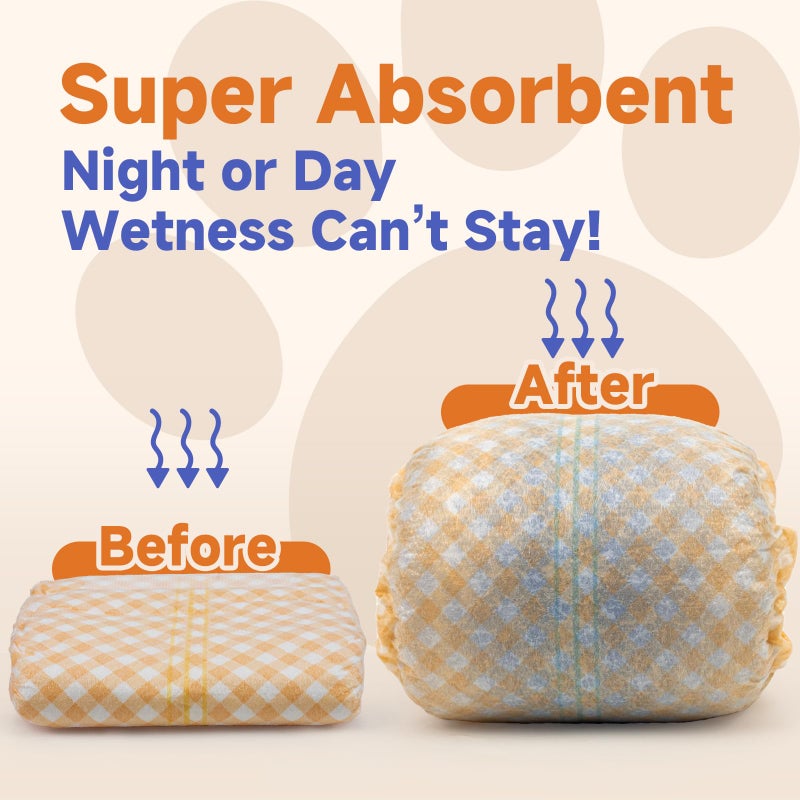 MICOOYO Disposable Male Dog Wraps, Male Dog Diapers Disposable with Wetness Indicator, Puppy Diapers Super Absorbent and Breathable, Small Size 20 Count - Image 3