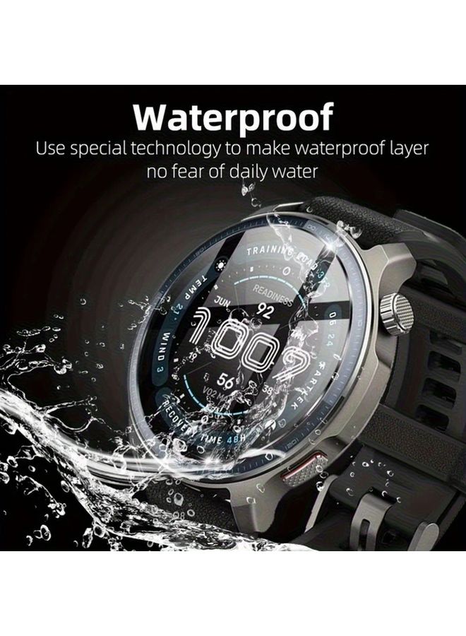 5Pcs 9H Tempered Glass Screen Protector For Amazfit Balance 2 HD Clear Anti Scratch - Image 2