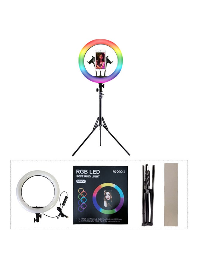 Spot 14 Inch RGB Fill Light 15 Kinds Of Color Adjustable Color Beauty Light Net Red Outdoor Live Broadcast Light-Light Source Color:14 Inch RGB Five Key