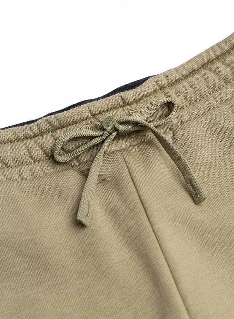 GIORDANO  Kid's Tapered Fit French Terry Jogger with Elastic Waist  | Best Price UAE