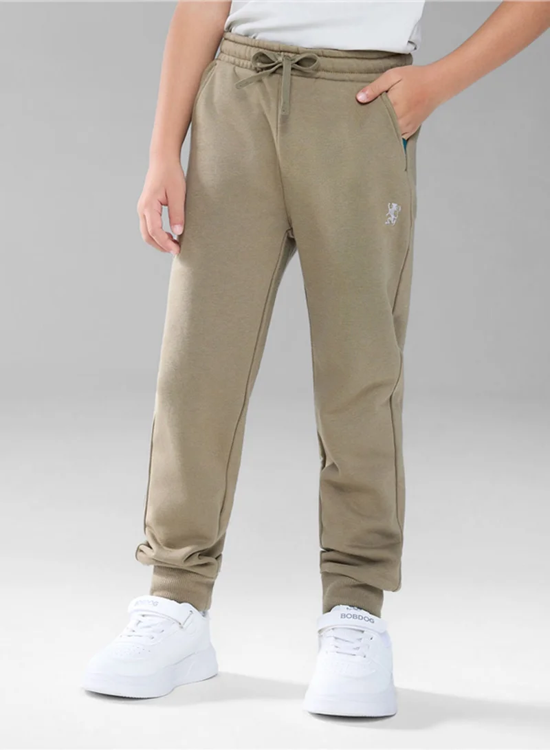 جيوردانو Kid's Tapered Fit French Terry Jogger with Elastic Waist