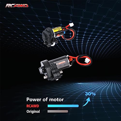RCAWD SCX24 050 55T Motor with Metal Gearbox Combo Transmission for Axial 124 SCX24 Brushed Motor Clawer Series Upgreads Part - Image 3