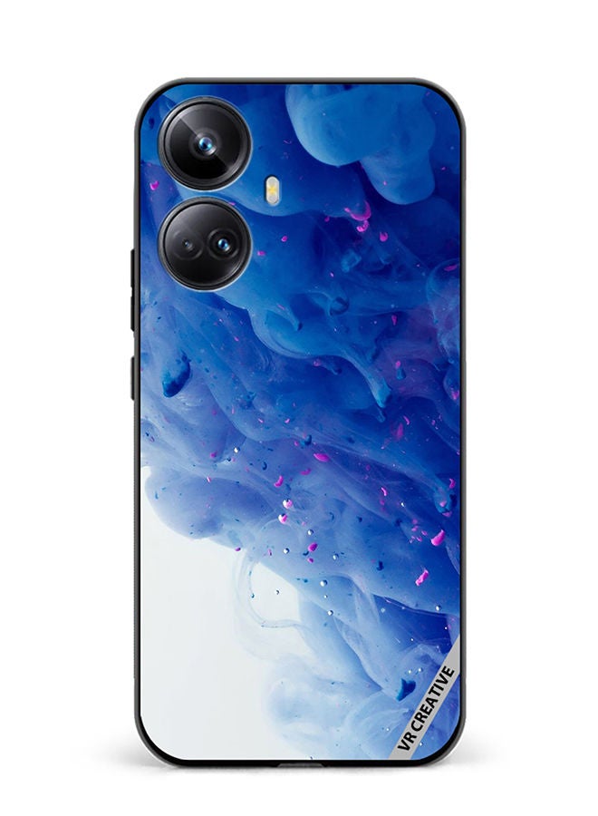 VR CREATIVE Protective Case Cover For Realme 10 Pro Plus Blue Abstract Design Multicolour - Image 1