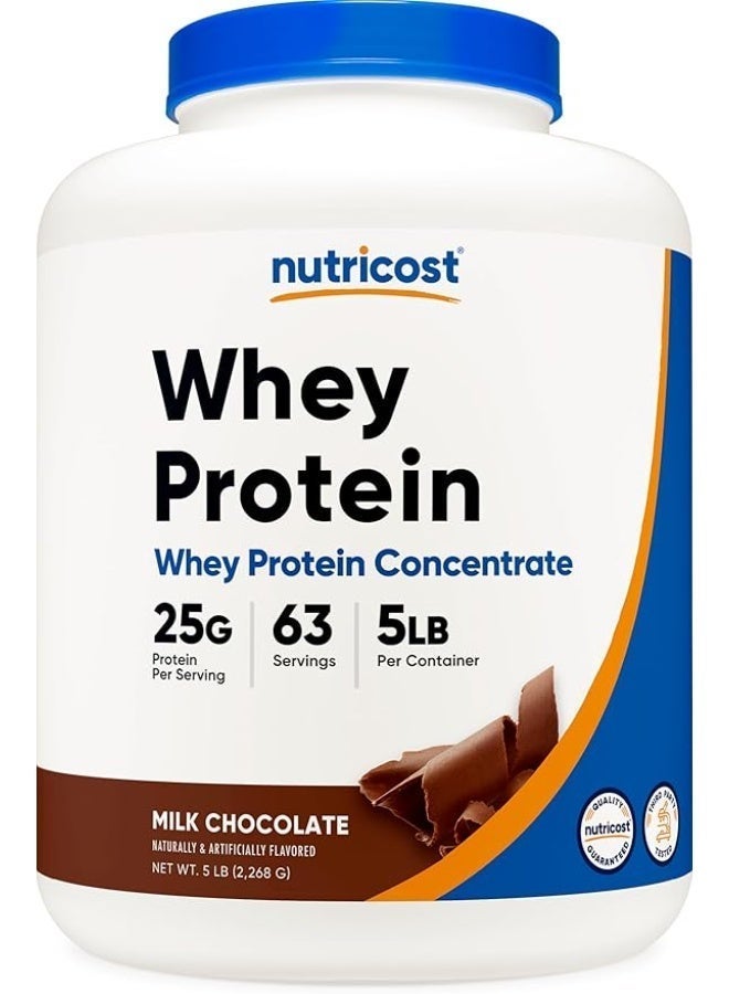 نوتريكوست، مركز بروتين مصل اللبن، شوكولاتة بالحليب، 5 أرطال (2268 غرام) - Image 1
