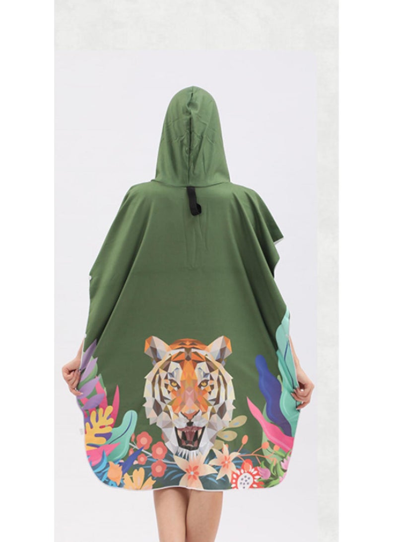 general 80*100*35cm Quick Dry Cape Cape Easy Change Bathrobe - Image 2