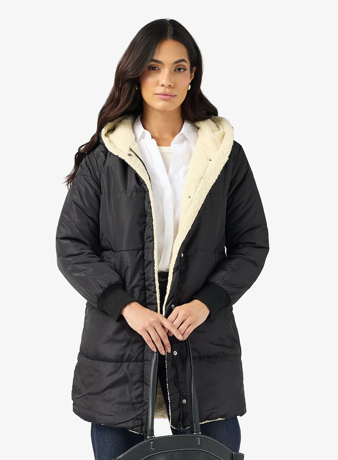 ELLA Quilted Longline Hood Jacket Best Price UAE Dubai, Abu Dhabi