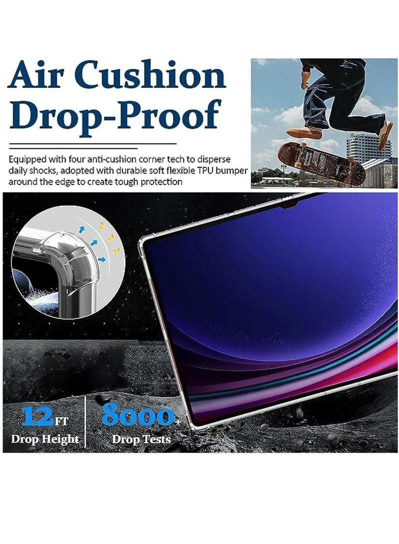 إلترازون Clear Case Compatible with Samsung Galaxy Tab S9 2023 Tablet Cover, Soft TPU Ultra-Thin Cover, Full Coverage Corner Air-Cushion Shockproof Protective Bumper Case for Galaxy Tab S9, 11 inch 2023 - Image 5