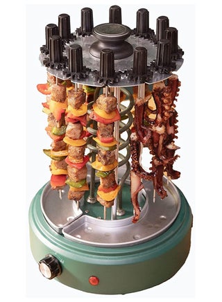 Electric Grill Indoor Barbecue 360 degree BBQ Grill Machine Automatic Timing Rotating Grill Spiral for Household Party  9 Long Skewers Grill Fork - pzsku/Z99D3C8E01FD1ABF44EDBZ/45/_/1686558998/ddd5238a-3e2a-42a4-9331-42b873000d52