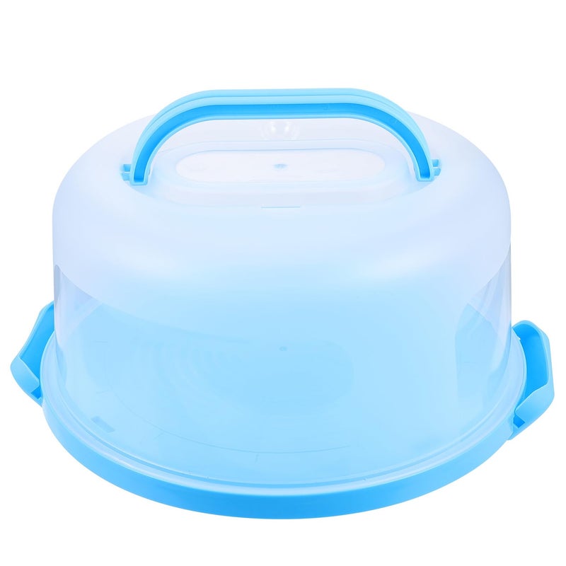 Reusable Portable Cake Box with Locking Lid Thickened PP for Birthday Wedding Party Blue - Image 2