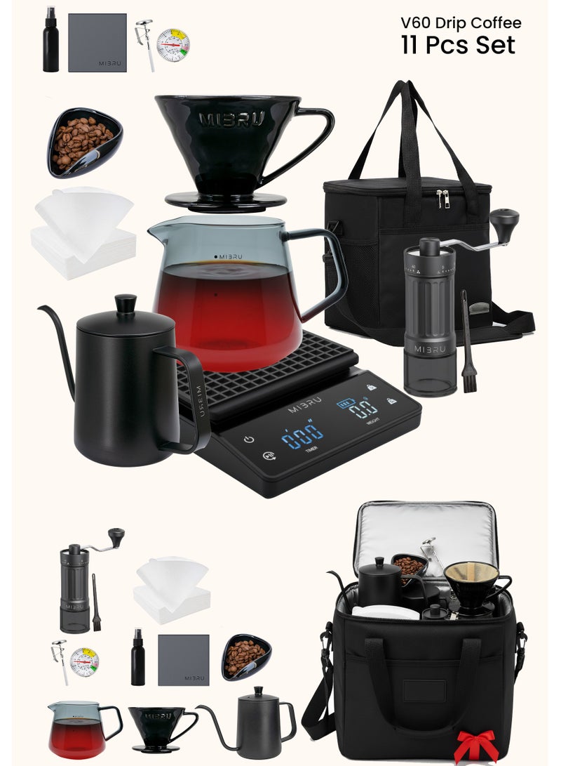 MIBRU V60 Coffee Drip Set - 11-Pieces Kit with Tool Case - Image 1