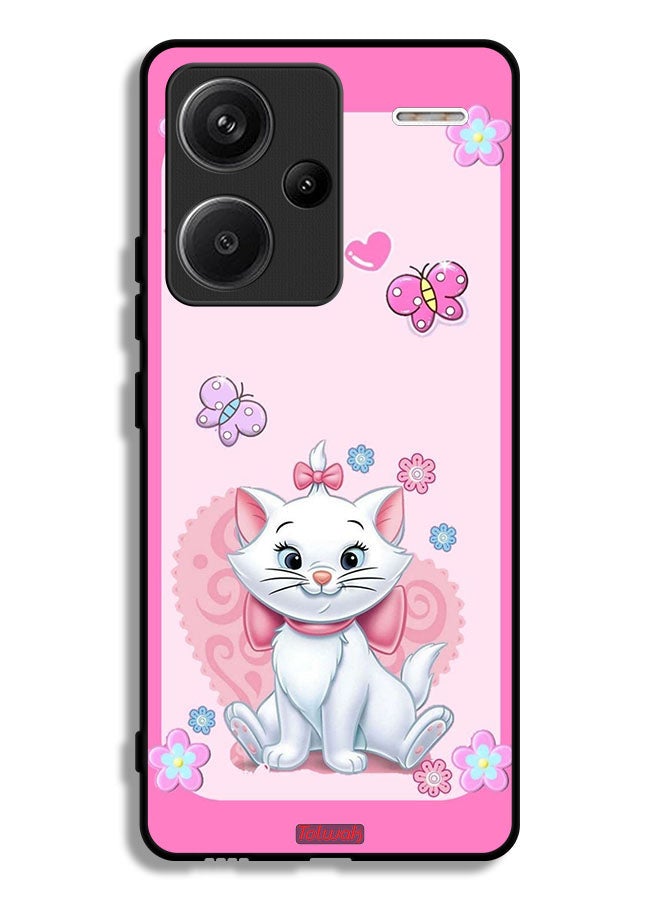 Tolwak Xiaomi Redmi Note 13 Pro Plus Protective Case Cover Cute Lady Cat - Image 1