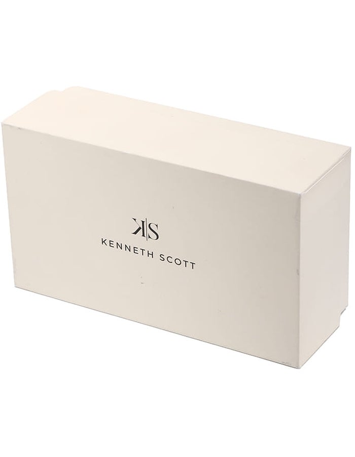 KENNETH SCOTT Kenneth Scott K23025-GBGW Men's Analog Display Watch & Stainless Steel Strap Gold  - Image 5