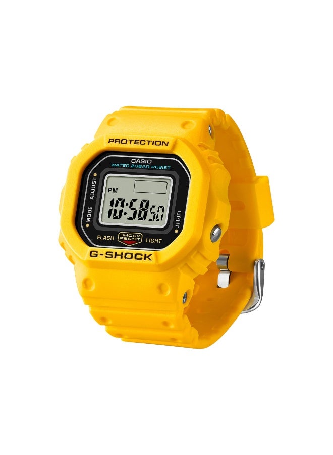 CASIO G-Shock DWN-5600-9 Digital Quartz Men’s Watch Yellow Resin Strap - Image 1