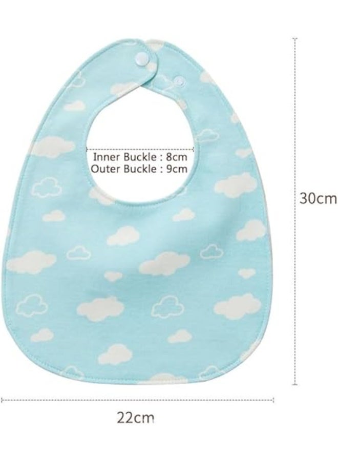 6 حزمة Baby Bandana Bibs - أسنان القطن الناعم و Drool Bibs مع Snaps القابلة للتعديل ، مقاومة للماء وممتصة لتغذية Bibs للأطفال حديثي الولادة والأطفال الصغار (0-36 شهور ، Unisex) - Image 4