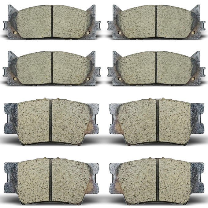 Front Rear Brake Pads Compatible With 20072017 Toyota Camry 20082018 Toyota Avalon 20072018 Lexus Es350 20132018 Lexus Es300H Ceramic Brake Pads