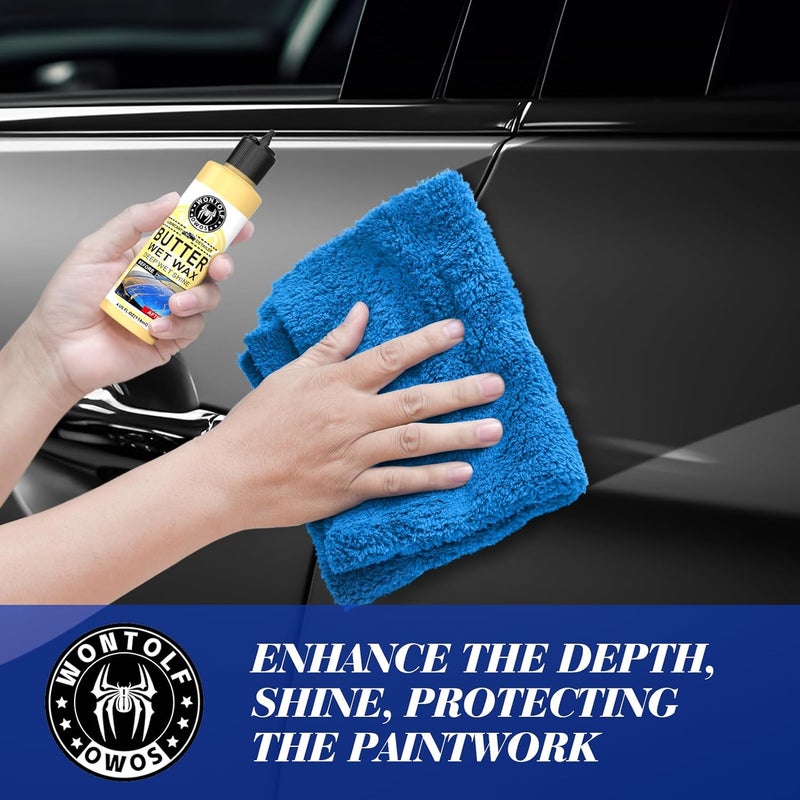 Wontolf Premium Grade Car Clay Bar Auto Detailing Kit, Clay Luber, Butter Wet Wax, Car Wash Soap - Complete Clay System Car Washing Detailing Kit- Maximum Gloss & Unsurpassed Slickness(9 Items) - Image 5