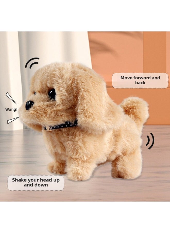 Children's Electric Toy Dog Simulation Plush Teddy Rope Dog Can Sing And Call Walking Puppy Intelligent Machine Dog-Color: Bichon ]  - Image 5