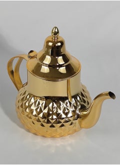 HTH Classic Moroccan Style Engraved Design Coffee Dallah Pot Rustproof Premium Stainless Steel Teapot Mirror Finish Coffee Kettle Easy Pour Spout Tea Kettle with Hinged Lid and Ergonomic Handle Dishwasher Safe Induction Safe Teapot for Office Home 0.8/1.2/1.6/2 L  - Image 4