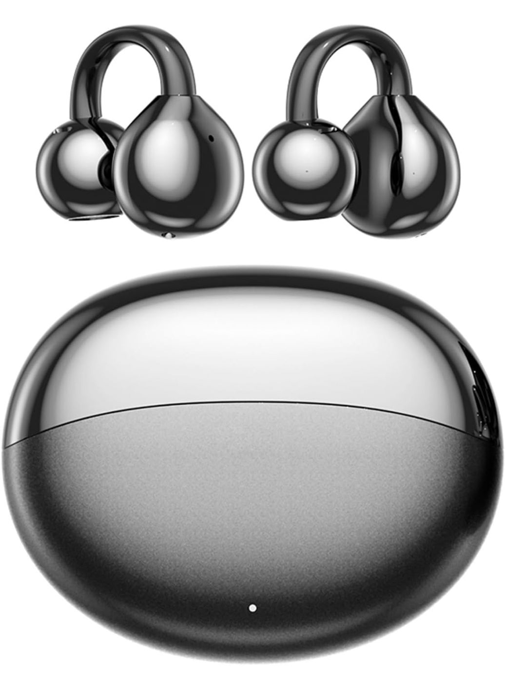 Open Ear Ring True Open Ear Headphones, Lightweight Comfort Open Ear Clip Wireless Earbuds, Fit Sports Running, Workout