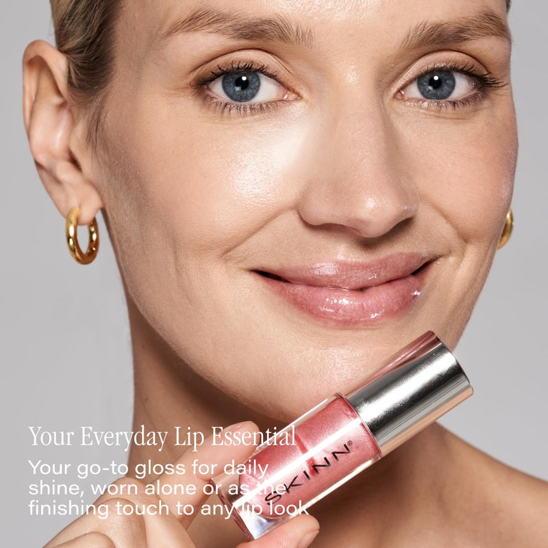 SKINN Luminous Blush Lip Oil - Support Collagen Production, Smooth Lines & Soothe Dry Cracked Lips - Hydrating Clear Lip Oils - Improve Skin's Elasticity, Texture & Glow - Vitamin C & Manuka Honey - Image 4