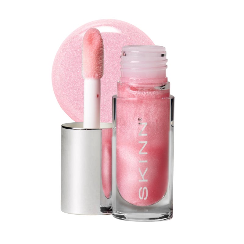 SKINN Luminous Blush Lip Oil - Support Collagen Production, Smooth Lines & Soothe Dry Cracked Lips - Hydrating Clear Lip Oils - Improve Skin's Elasticity, Texture & Glow - Vitamin C & Manuka Honey - Image 1