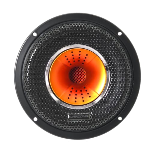 Warzone سماعة وورزون WZ65Pi 6.5 بوصة متوسطة المدى + سائق، 1000 واط كحد أقصى، 4 أوم، 25 أونصة مغناطيس فريت، تويتير قبة ألمنيوم لأنظمة الصوت في السيارات (2 سماعات) - Image 3