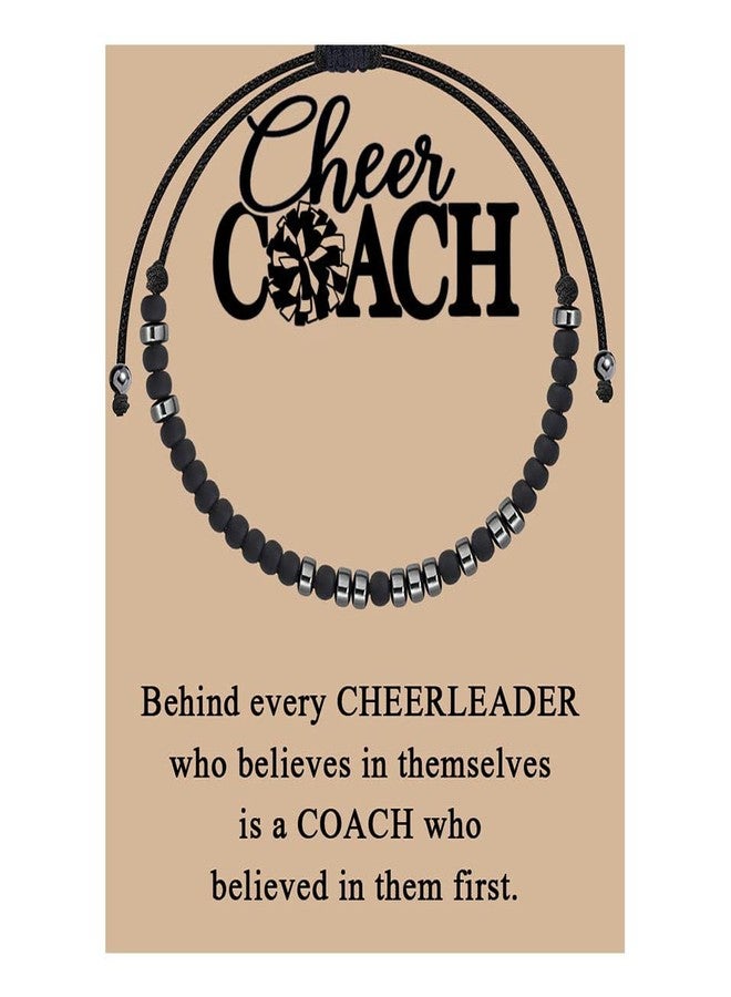 MAOFAED Cheer Gift, Morse Code Bracelet for Cheerleader, Cheer Teacher Thank You Gift (cheer code br) - Image 1
