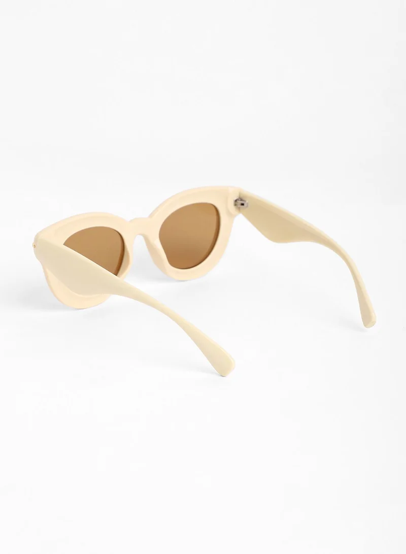 صوص هاوت The Pillow Wayfarer Sunglasses - Saltbox Beige