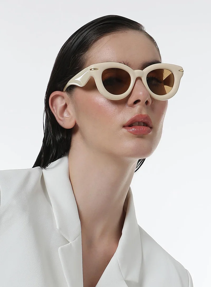 صوص هاوت The Pillow Wayfarer Sunglasses - Saltbox Beige